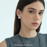 Compact Triple Dome Hoop Earrings
