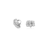 Compact Triple Dome Hoop Earrings