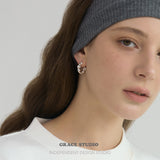 Sleek Twisted Rope Hoop Earrings