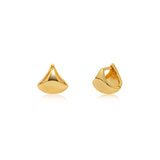 Sculpted Open Dome Stud Earrings