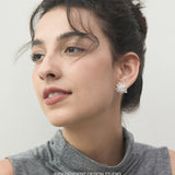 Radiant Spike Burst Cluster Stud Earrings