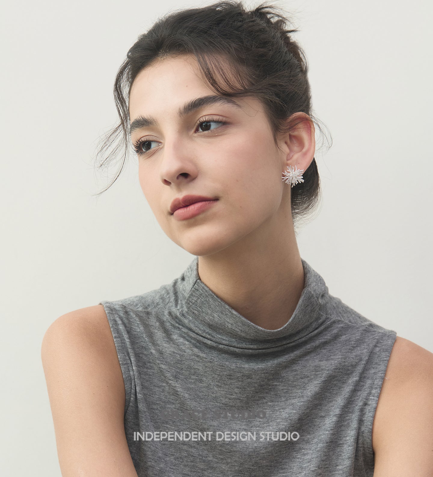 Radiant Spike Burst Cluster Stud Earrings - Grace Studio