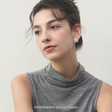 Radiant Spike Burst Cluster Stud Earrings