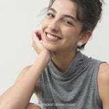 Radiant Spike Burst Cluster Stud Earrings