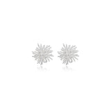Radiant Spike Burst Cluster Stud Earrings