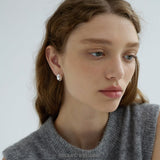 Thick Twisted Fold Hoop Earrings