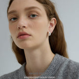 Thick Twisted Fold Hoop Earrings