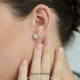 Mini Molten Bloom Stud Earrings
