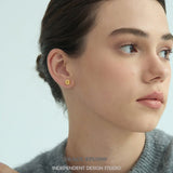 Mini Molten Bloom Stud Earrings