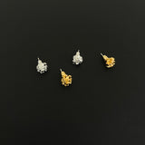 Mini Molten Bloom Stud Earrings