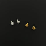 Mini Molten Bloom Stud Earrings