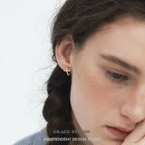 Pavé Cross Bar Mini Hoop Earrings