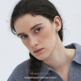 Pavé Cross Bar Mini Hoop Earrings