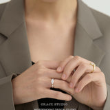 Elegant Marquise-Cut Crystal Solitaire Ring