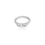 Elegant Marquise-Cut Crystal Solitaire Ring