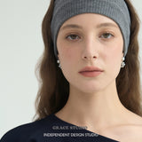 Delicate Pearl Cluster Drop Earrings