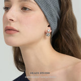 Delicate Pearl Cluster Drop Earrings