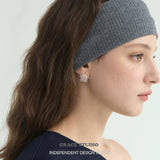 Intricate Beaded Snowflake Cluster Stud Earrings