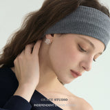 Intricate Beaded Snowflake Cluster Stud Earrings