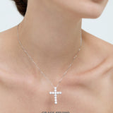 Brilliant Crystal Cross Pendant Necklace
