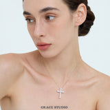 Brilliant Crystal Cross Pendant Necklace