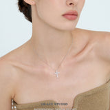 Brilliant Crystal Cross Pendant Necklace