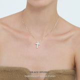 Brilliant Crystal Cross Pendant Necklace