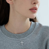 Brilliant Crystal Cross Pendant Necklace