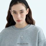Brilliant Crystal Cross Pendant Necklace