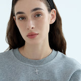 Brilliant Crystal Cross Pendant Necklace