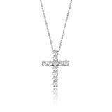 Brilliant Crystal Cross Pendant Necklace