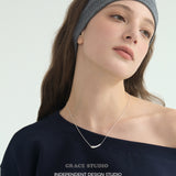 Sculptural Liquid Silver Pendant Necklace