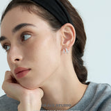 Double Band Pavé Star Stud Earrings