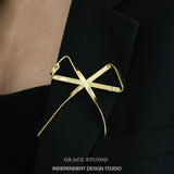 Minimalist Bow X Brooch