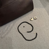 Midnight Orbit Beaded Necklace - Grace Studio