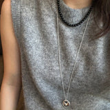 Midnight Orbit Beaded Necklace - Grace Studio