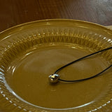 Molten Glow Teardrop Cord Necklace