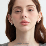 Quilted Crisscross Hoop Earrings