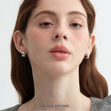 Quilted Crisscross Hoop Earrings