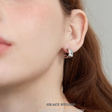 Quilted Crisscross Hoop Earrings
