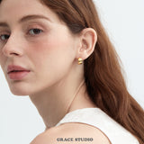 Quilted Crisscross Hoop Earrings