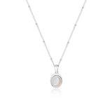 Oval Moonstone Pendant Necklace