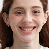 Ribbed Knot Stud Earrings