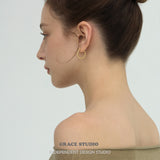 Twisted Rope Gold Hoop Earrings