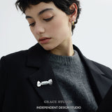 Minimal Bow Fabric Brooch